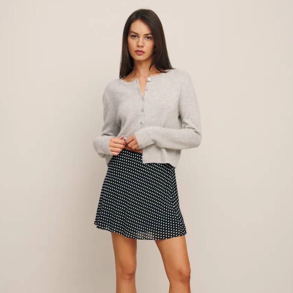 Reformation Brandy Polka Dot Mini Skirt